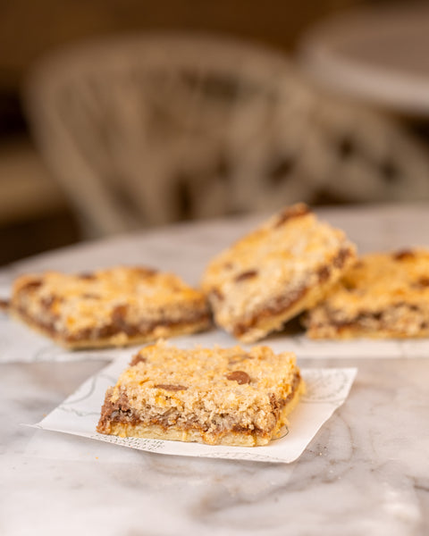 Hello Dollies (barras de dulce de leche y coco)