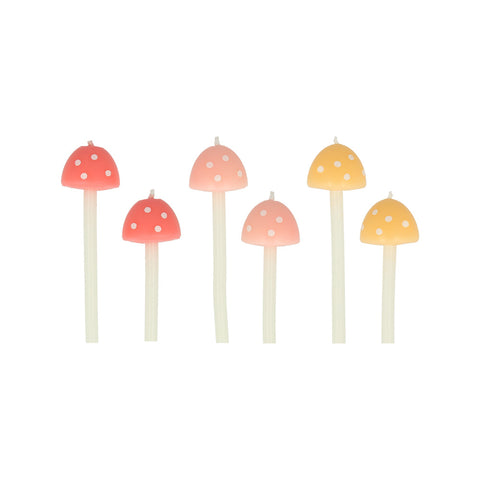 Mushroom birthday candles