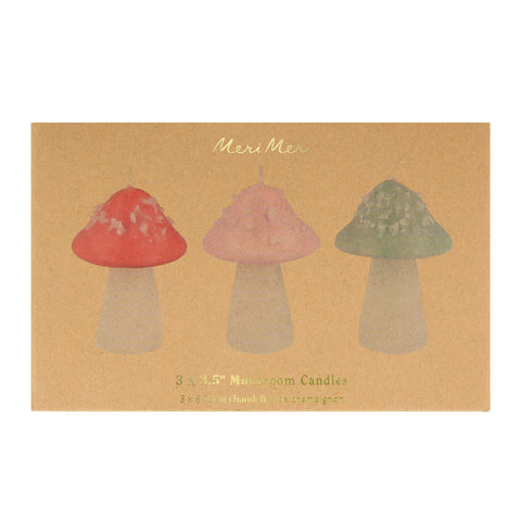Mushroom candles