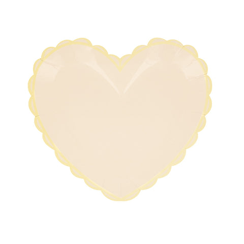 Pastel heart small plates