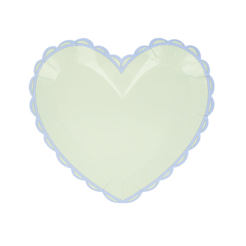 Pastel heart small plates