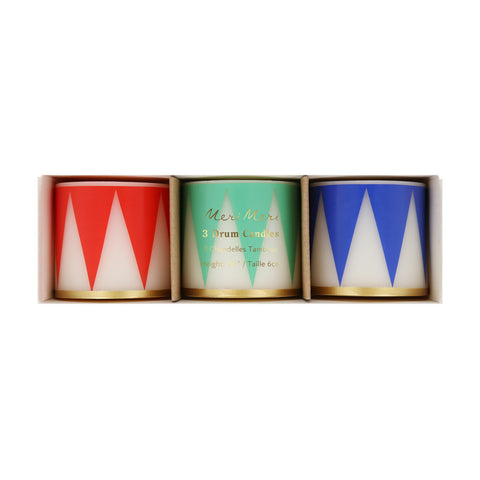 Small drum candles